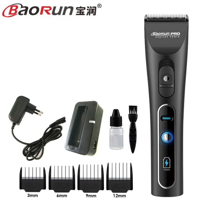 Профессиональный электрический триммер для волос титановый резак Беспроводная