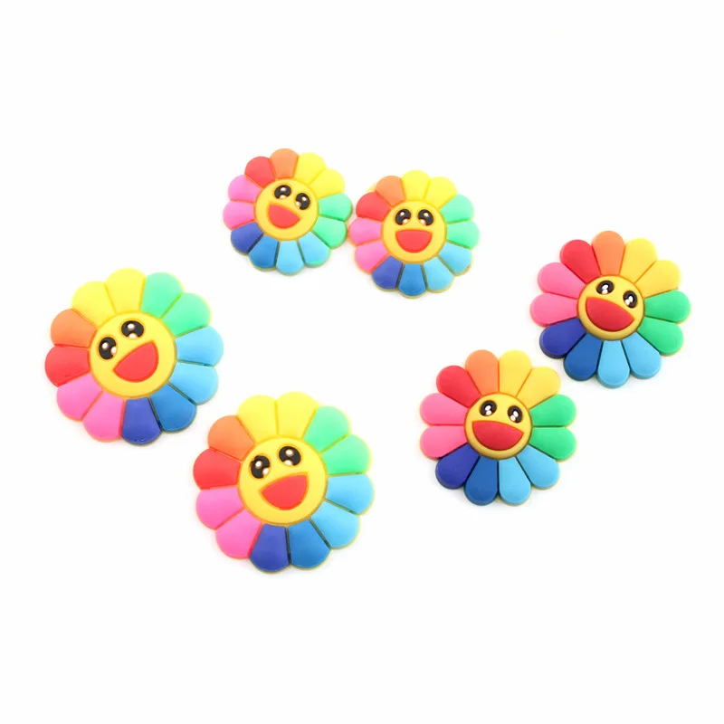 Ful Rainbow Colors Sunflower Diy Jewelry Findings Ornament Accessories Hair Clip Decor