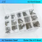 Комплект пружин компрессионных 150 0,3 0,4 мм, 0,5 шт., комплект пружин из нержавеющей стали 304 A2, внешний диаметр 4, 5, 6 мм, длина 10, 15, 20, 25, 30 мм