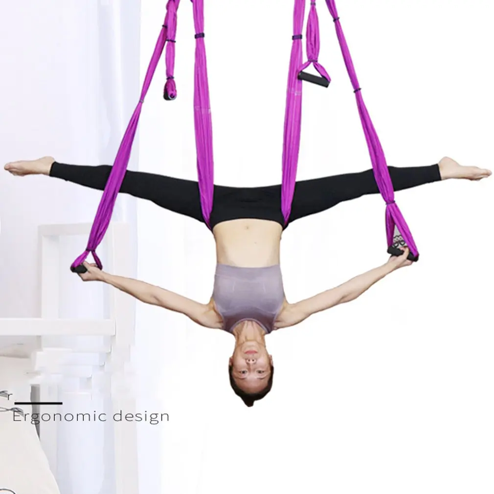 Комплект для аэройоги гамака Антигравитационные качели йоги сверхпрочные
