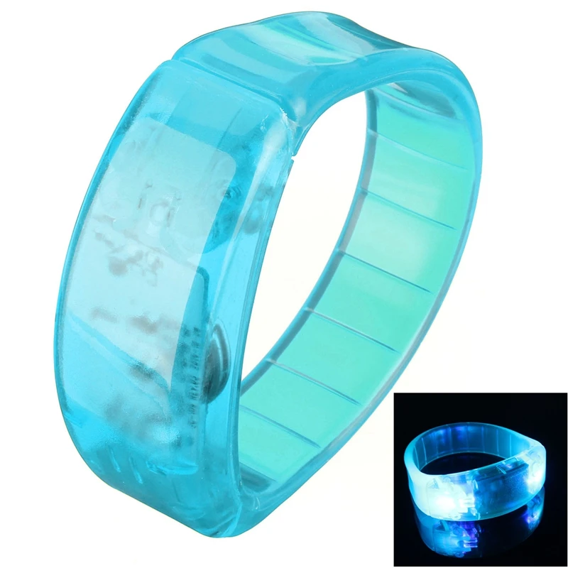 

6 Colors New Voice Control LED Light Glows Wristbands Bracelet Bangle Party Rave Concert