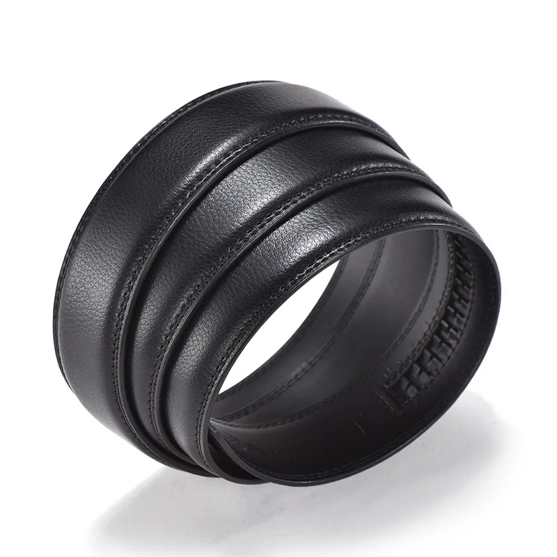 

Big Size 51-59inch Leather Belt Body Men Genuine Leather Headless Automatic Buckle Lengthen 140 Belt Men Belt Black Designer