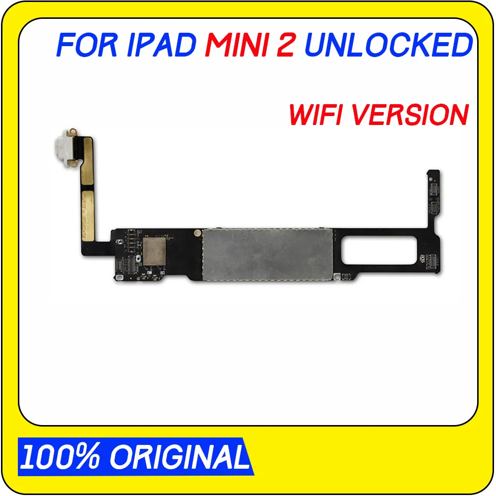 Unlocked A1489 For Ipad mini2 logic boards mini 2 Motherboard 16gb / 32gb 64gb replacement mainboard with chips | Мобильные телефоны