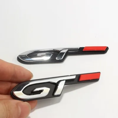 1X наклейка для стайлинга автомобиля значок ABS GT с эмблемой на багажник заднюю