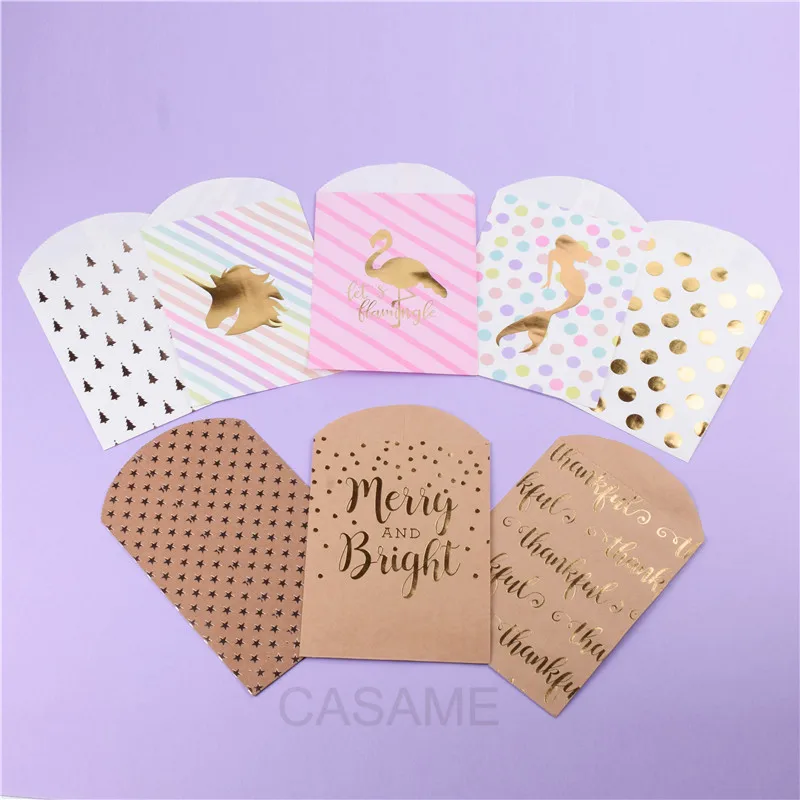 Wedding Paper bags for gifts Favor Bag Bridal Shower Birthday Anniversary Candy Gift Unicorn 10pcs/lot | Дом и сад