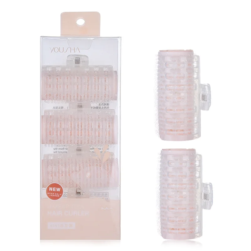 

4-Pack Pp Hair Curler with Self-Adhesive Magic Sticker Roll Hair Roller Beauty YJ026
