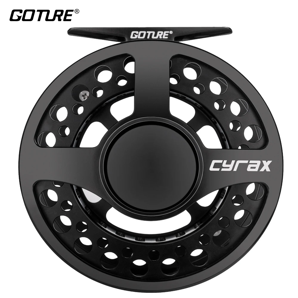 

Goture Cyrax Fly Fishing Reel 5/6/7/8 WT CNC-machined Aluminium Large Arbor Fly Reel for Trout Bass Perch Fishing Accessories