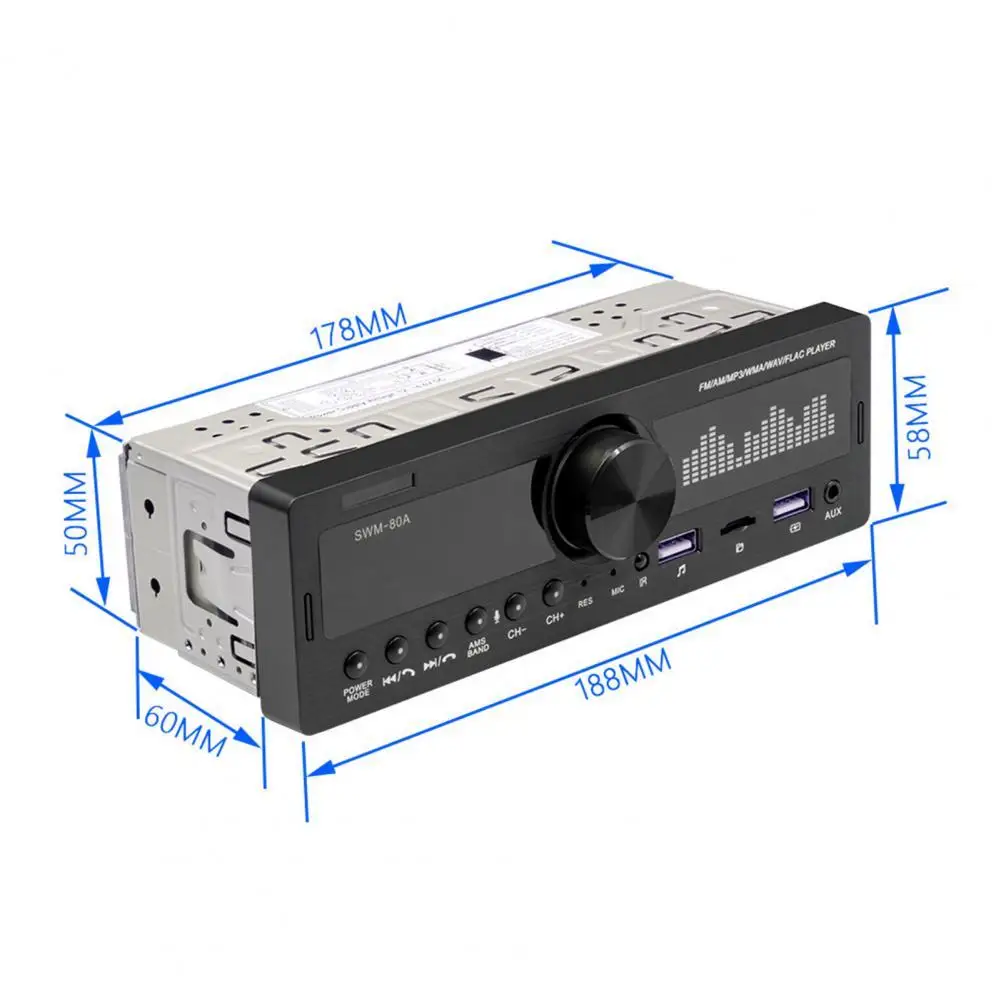 

SWM-80E автомобильный FM-плеер с двумя USB, Bluetooth, громкой связью, спиртовое тестовое радио, MP3-плеер для автомобилей, Интеллектуальный автомобильн...