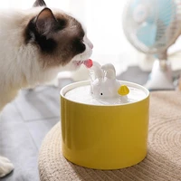 automatic cat water fountain with faucet dog water dispenser transparent filter drinker pet sensor drinking feeder
