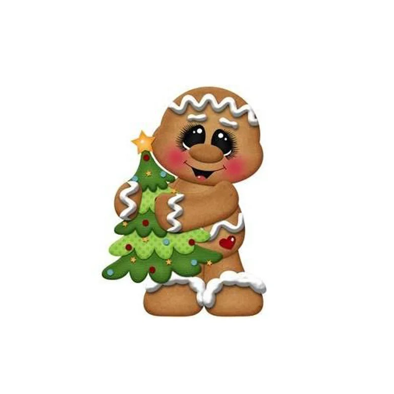 Штамп для резки рождественской имбирной елки новинка скрапбукинга