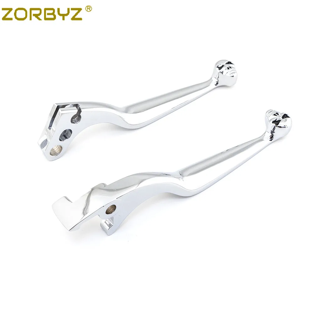ZORBYZ мотоциклетный хромированный рычаг тормоза сцепления черепа для Honda Shadow 600 VT750