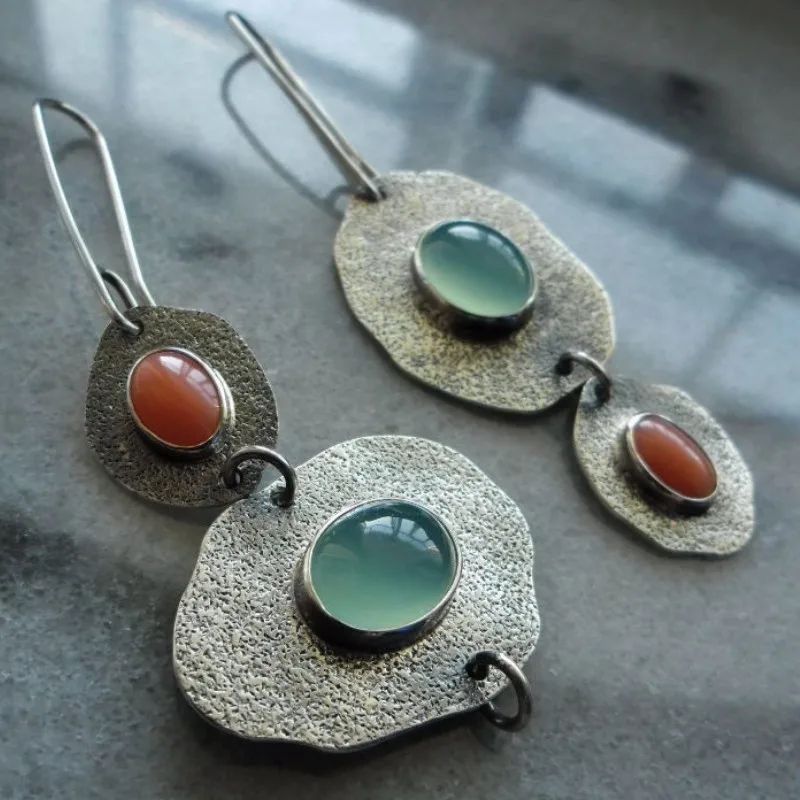 

Temperament Asymmetric Retro Pendant Earrings Jewelry Accessories 2021