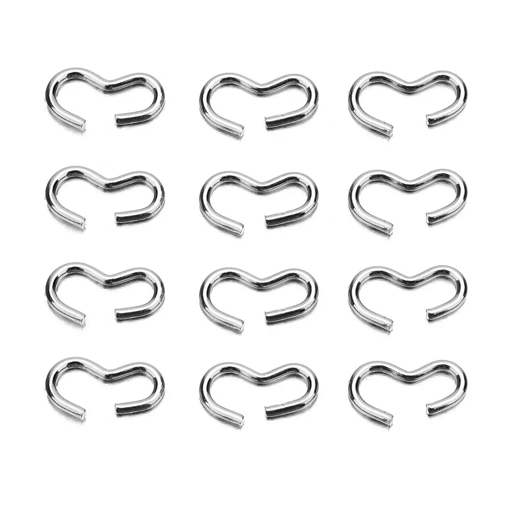 Застежка B из нержавеющей стали для браслета 100 шт. застежка ожерелья подвесок