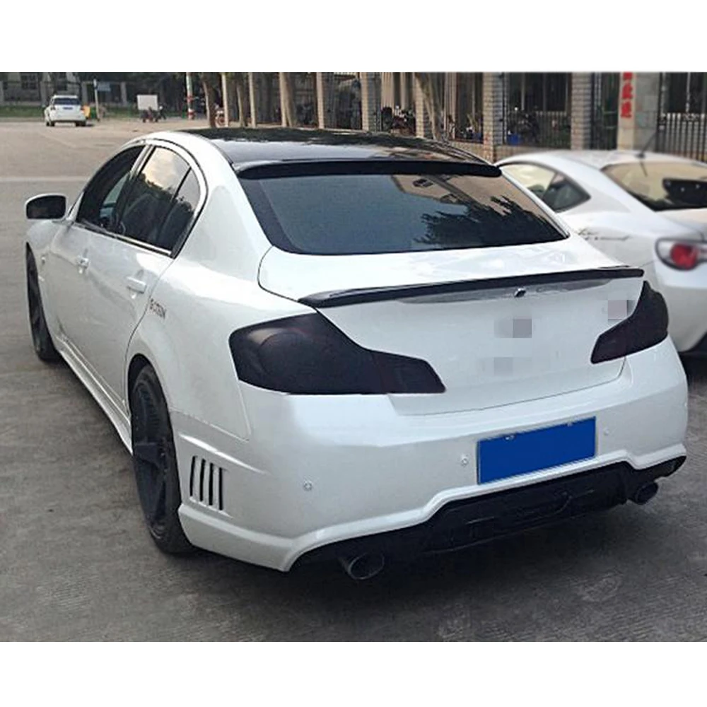 Задний спойлер из углеродного волокна/FRP для Infiniti G25 G35 G37 4 двери 2006 2013|Спойлеры и