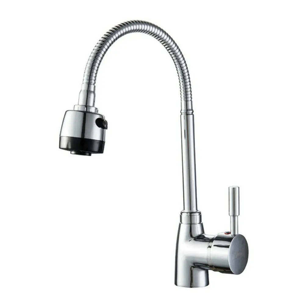 

360° Rotating Kitchen Sink Basin Faucet Rotating Faucet Hot And Cold Outlet Copper Style Without Hose