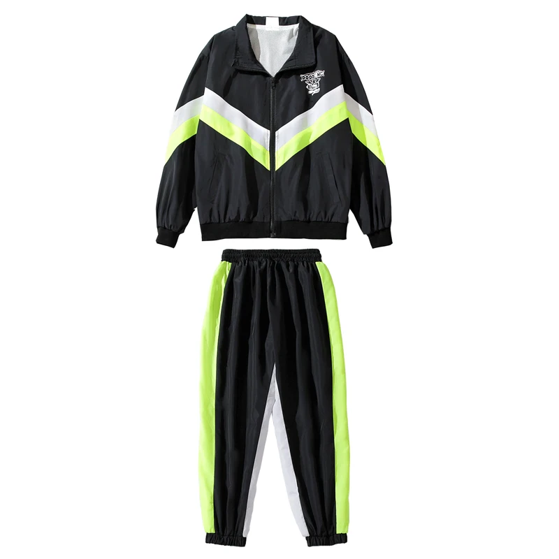 

Jazz Costumes Boys Hip Hop Fluorescent Color Coat Pants Street Dance Clothing Children Stage Outfit Performance Wear DN4683