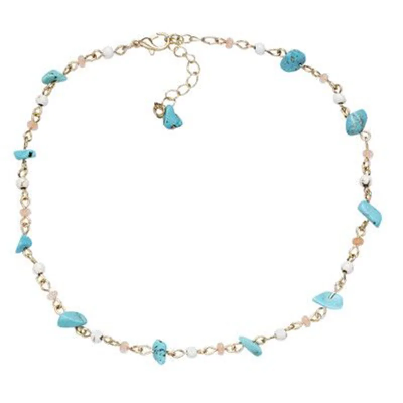 Cpop Трендовое колье-чокер с бусинами золотая цепочка индивидуальное эффектное