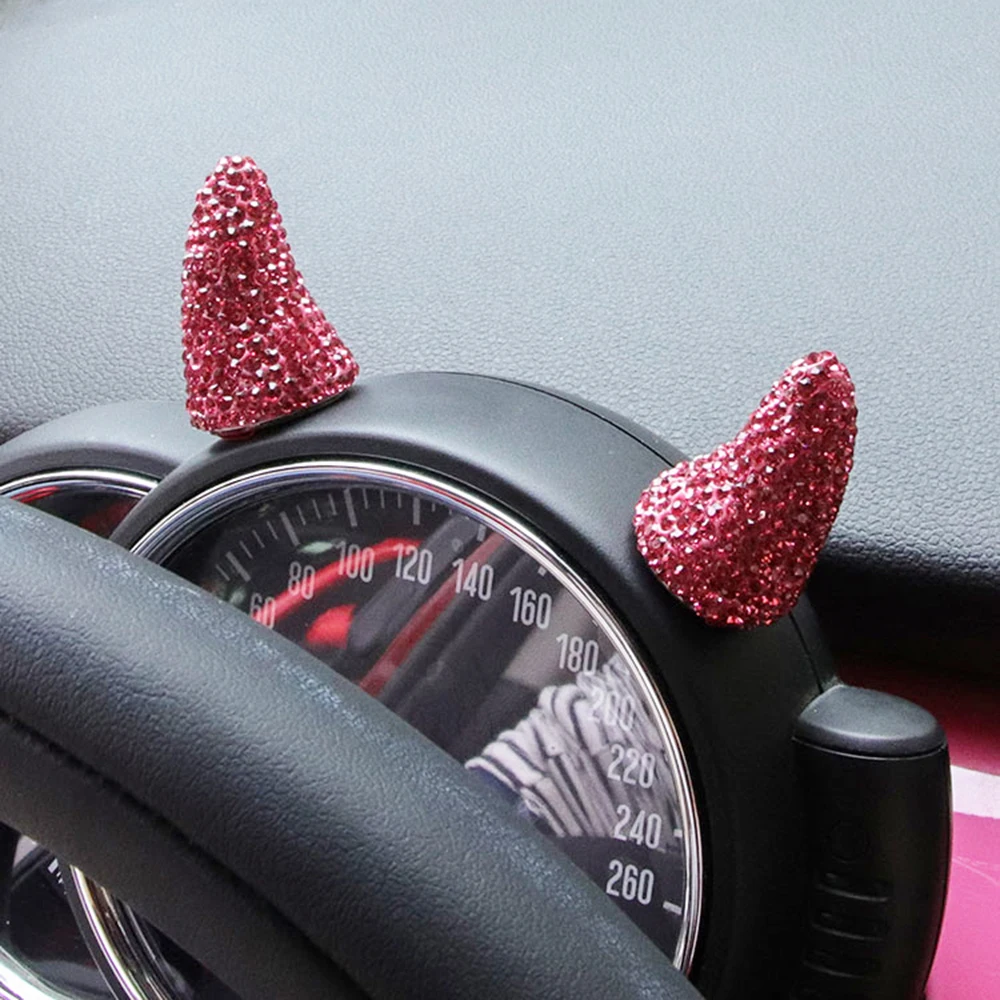 

2pcs Car Steering Wheel Stickers Dercoration For Mini Cooper One S D JCW Clubman R55 R56 R61 F54 F55 F60 Car Accessories