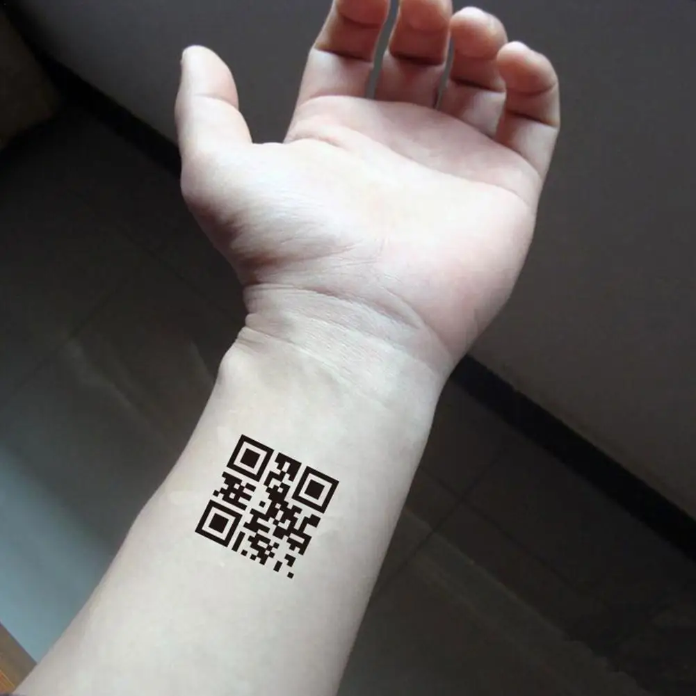 Временные наклейки 60 листов действительный и сканируемый QR-код искусственная
