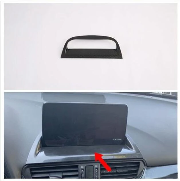 

ABS Chrome For Mazda CX-4 2020 Car Navigation Panel Sequins Interior dashboard decorative frame Cover Car Styling