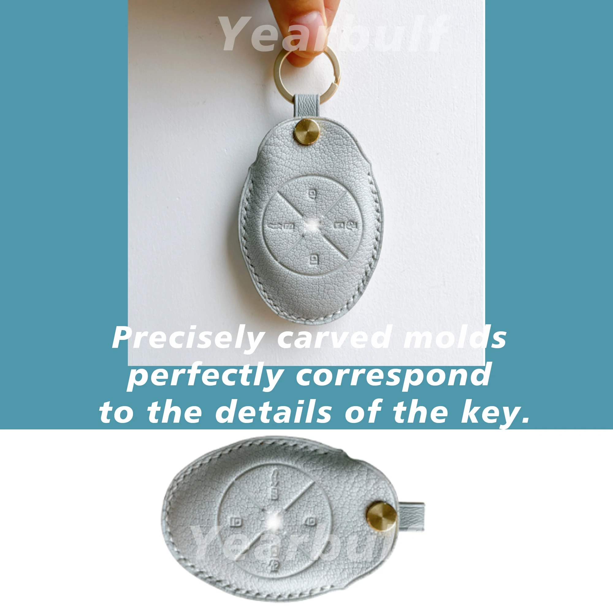

Car Keychain for Xiaopeng Custom Leather Car Key Mold Handmade Key DIY Cold Pressing Process Molding Shell Mold