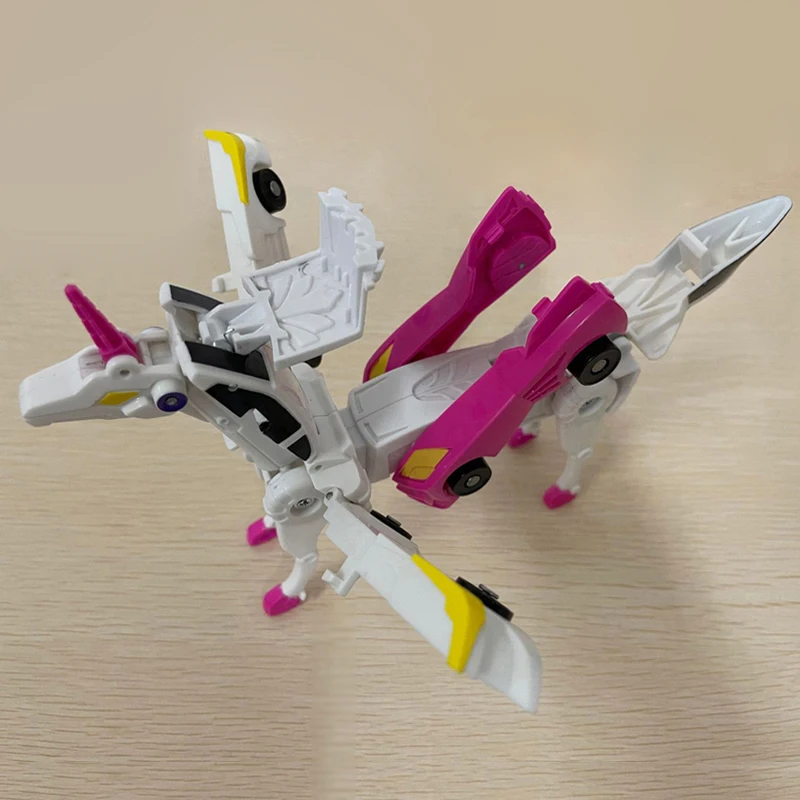 

Kids Toys Magic Tricks Trolley Stick Collision Deformation Magic Flying Wing Pegasus Combination Deformation Child Car Two-piece