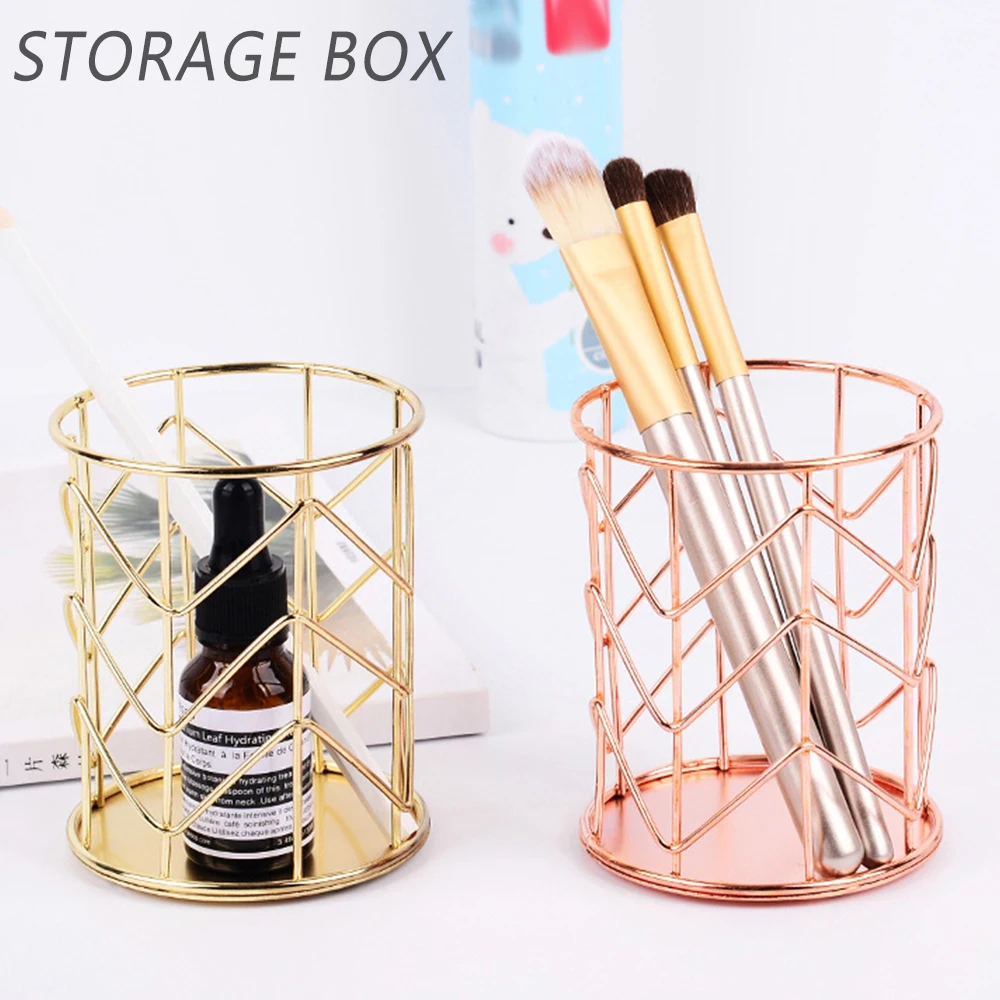 Косметический ящик для хранения кистей макияжа Цилиндрическая Коробка губной