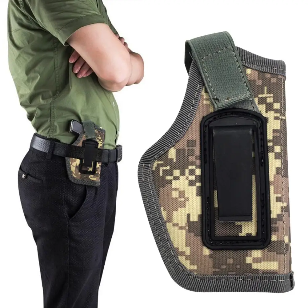 

1PC Oxford Cloth Protective Holster Left And Right Universal Waist Cover Outdoor Hunting Accessories Pouch Case Pistol Holsters