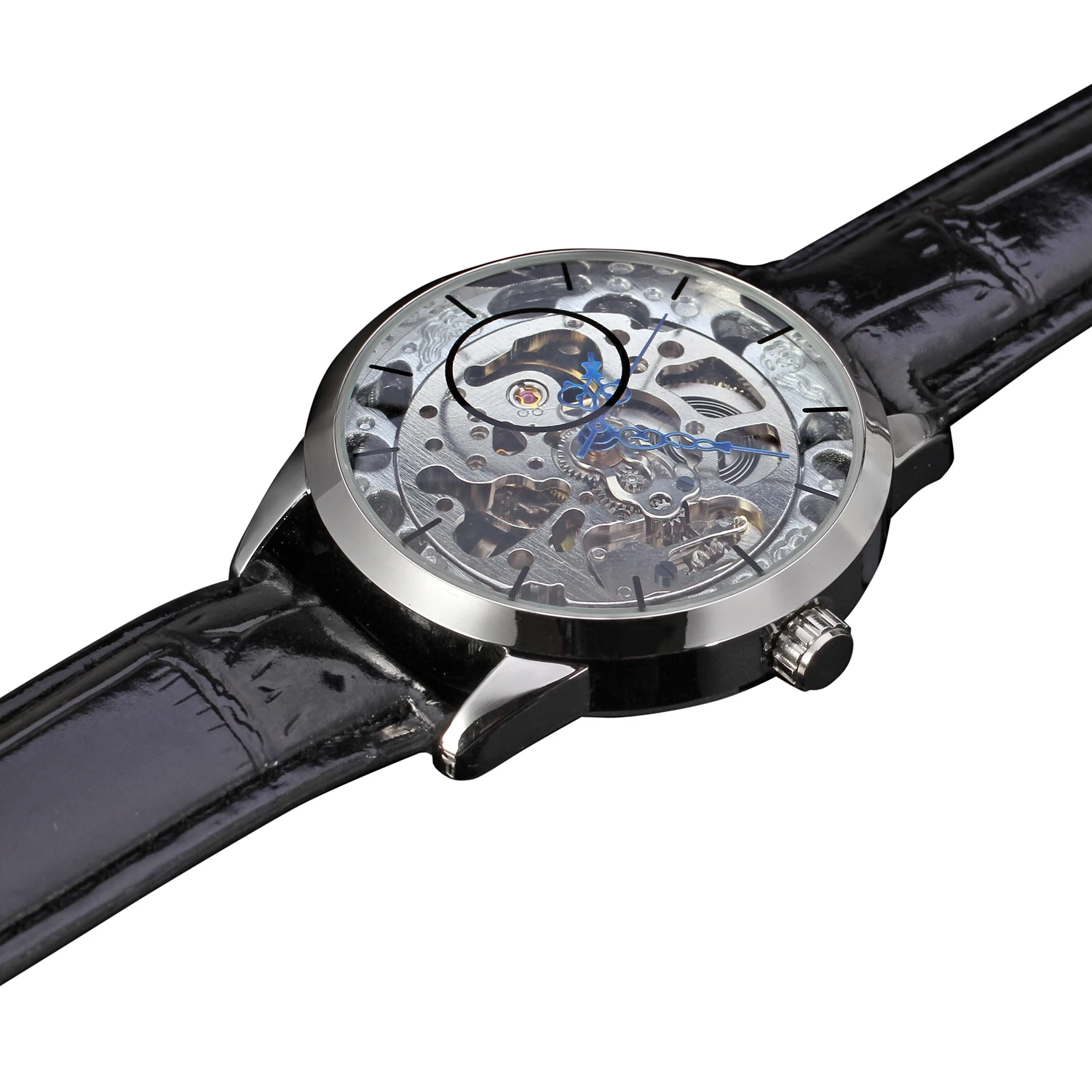 Часы наручные WINNER мужские с простым дизайном модные люксовые маленькими глазами