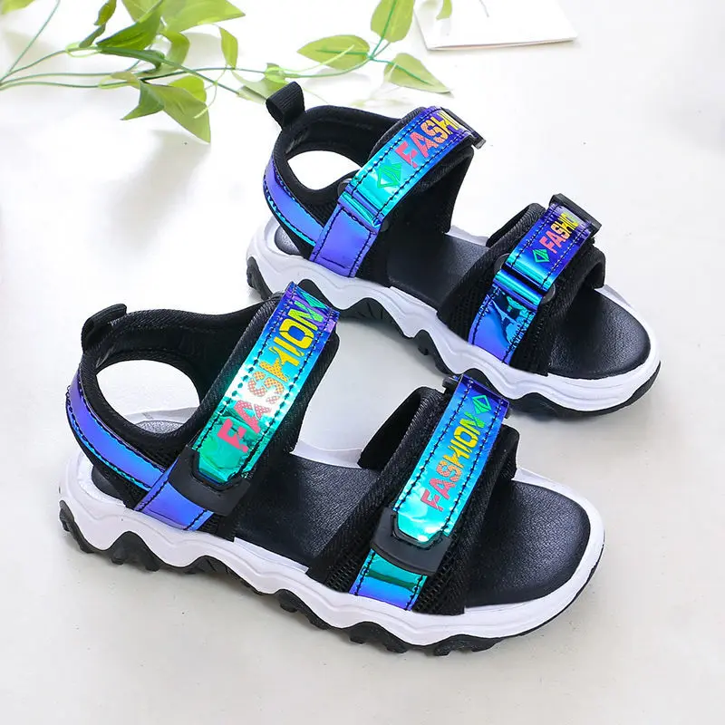 

Sandals 2021Summer New Little Girl Princess Children's Shoes Non-slip Soft Bottom Beach Sandals for Kids Shoes for Girl Sandals