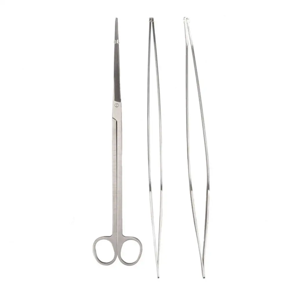 Kuulee Пинцет из нержавеющей стали/ножницы для аквариума инструмент очистки
