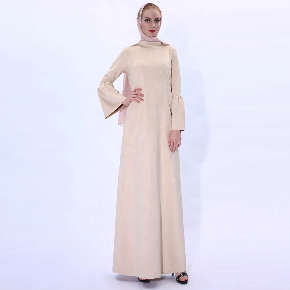 Бархатный Дубай Abaya мусульманский хиджаб платье Турция ислам одежда платья для