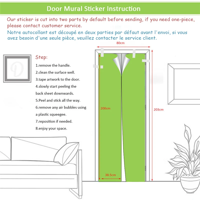 Синий абстрактный треугольник художественный постер для обновления дверей
