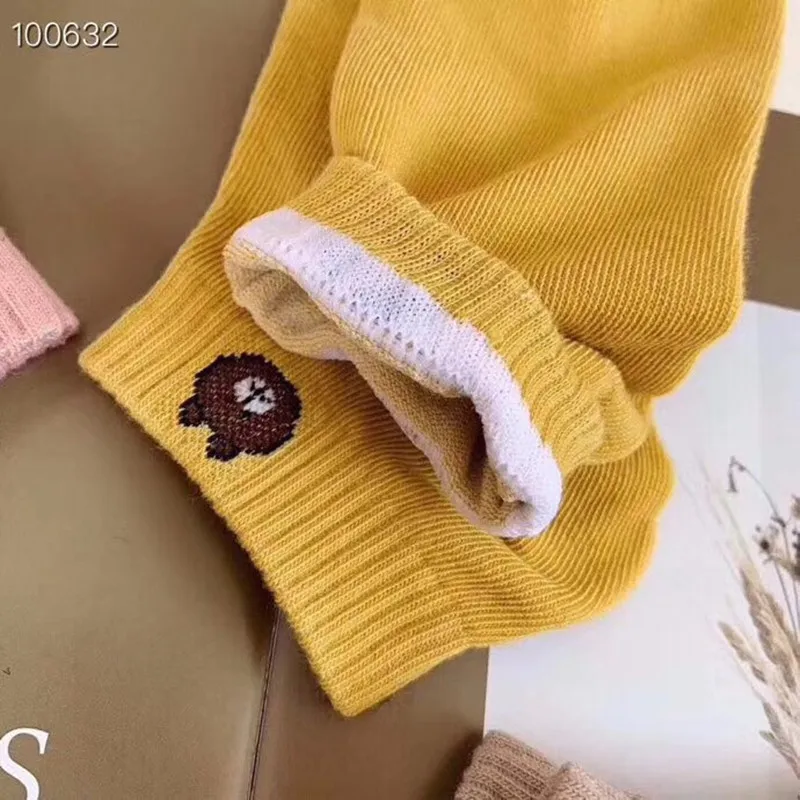 10 пар Новых мультяшных коротких носков мужские и женские Повседневные Дышащие