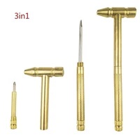 6 in1 copper hammer small round hammer a multifunctional mini nail hammer screwdriver with bottle opener manual combination set