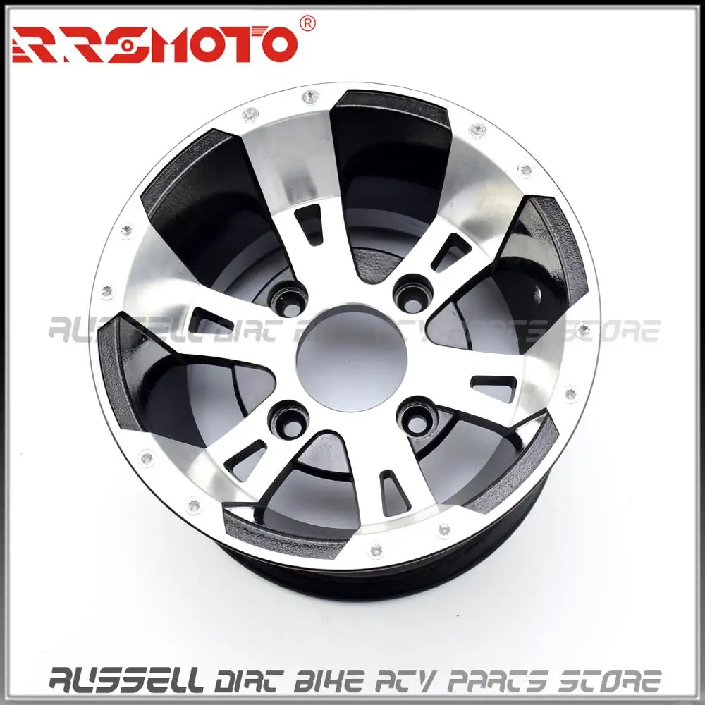Алюминиевый 10 дюймовый квадроцикл Quad Wheel Rim GO kart Golf Багги Drift Trike Off Road 4 wheel F 21/23X7 R