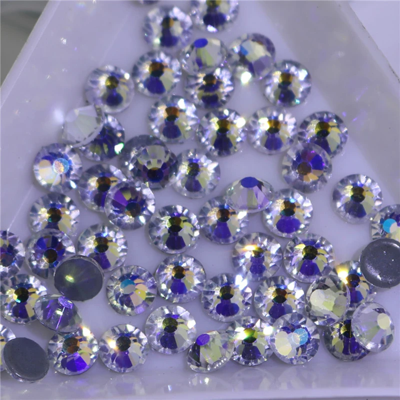 

1440Pcs Ss4 -Ss30 Moon Stone Glitter Rhinestone For DIY Glue On Nail Arts Jewelry Decoration Accessories Crystal Strass