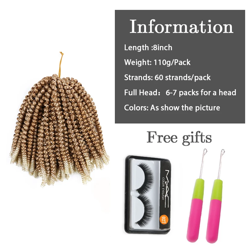 Весна Твист вязанные волосы пушистые твист крючком косички наращивание