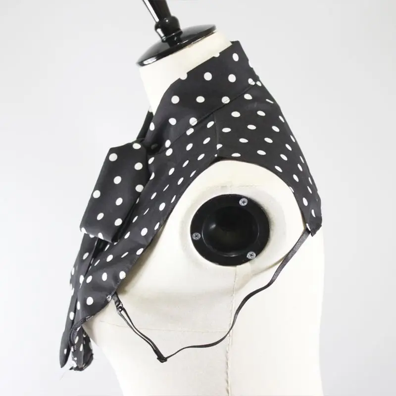 Женская лента бант оборки стоячий воротник в горошек Съемная половинная рубашка|