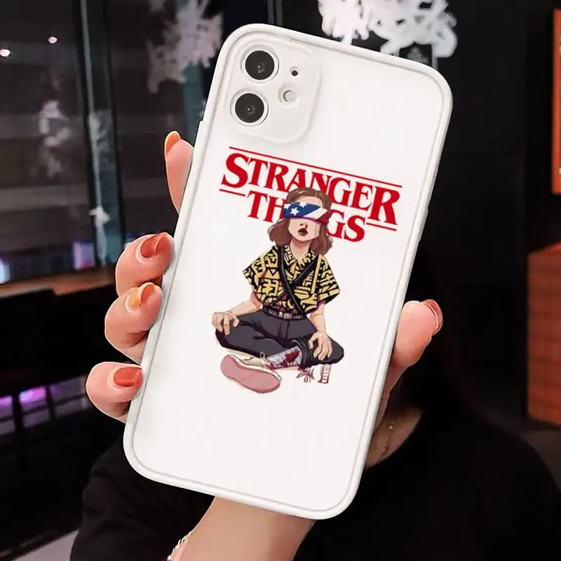 

Stranger Things Christmas Lights Phone Cases matte transparent For iphone 7 8 11 12 plus mini x xs xr pro max cover