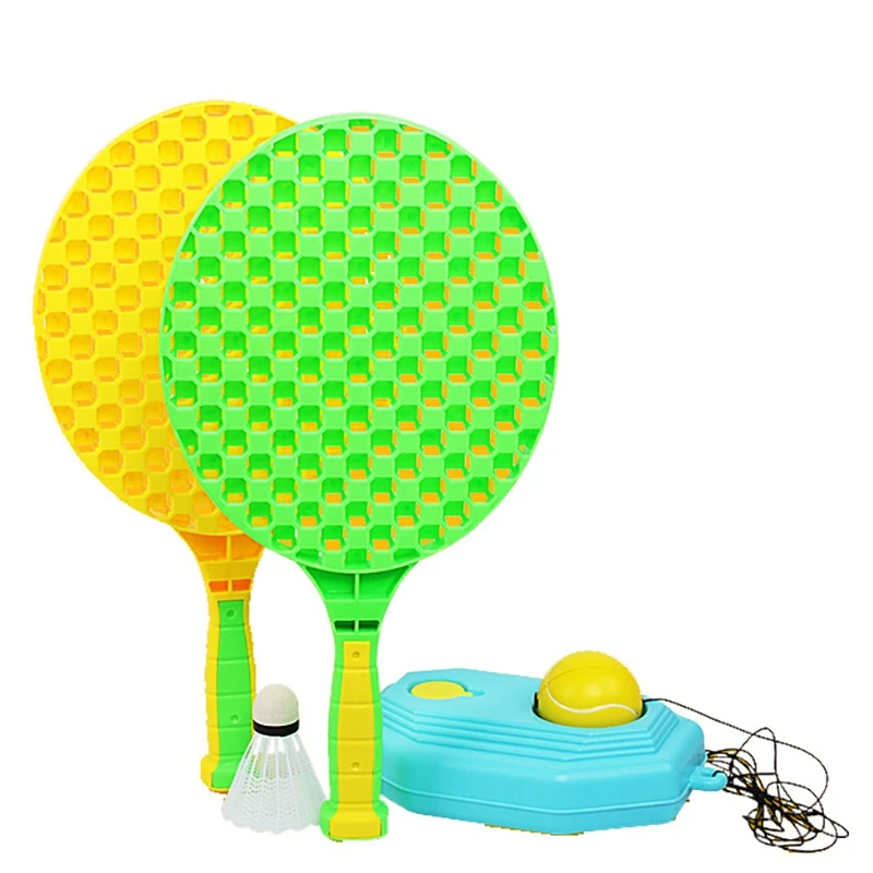 

Тренировочный мяч для отбоя 3-в-1, детский тренировочный комплект для тенниса, тренировочный мяч для отбоя, развлечения, тренировочный ракет...