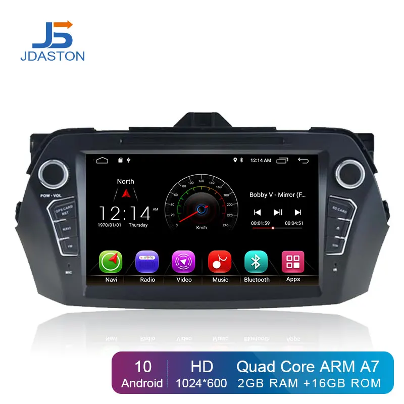 Автомобильный DVD плеер JDASTON Android 10 для SUZUKI Ciaz 2015 2016 2018 мультимедиа GPS навигация 2 Din