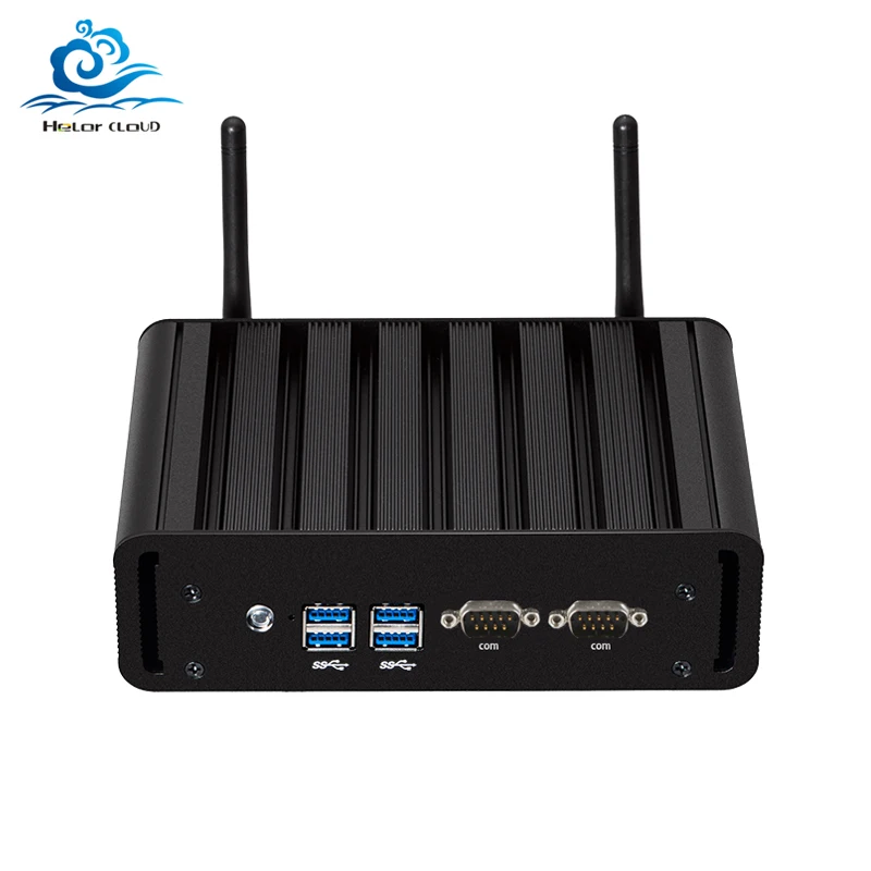 Мини компьютер двойной LAN ПК 2 * COM Core i7 5500U i3 5005U i5 5200U Windows 10 последовательные порты