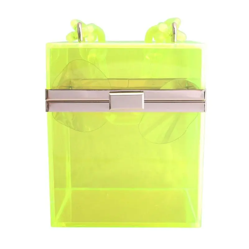 

Transparent Clear Acrylic Party Prom Clutch Purse Chain Strap for Women Girls