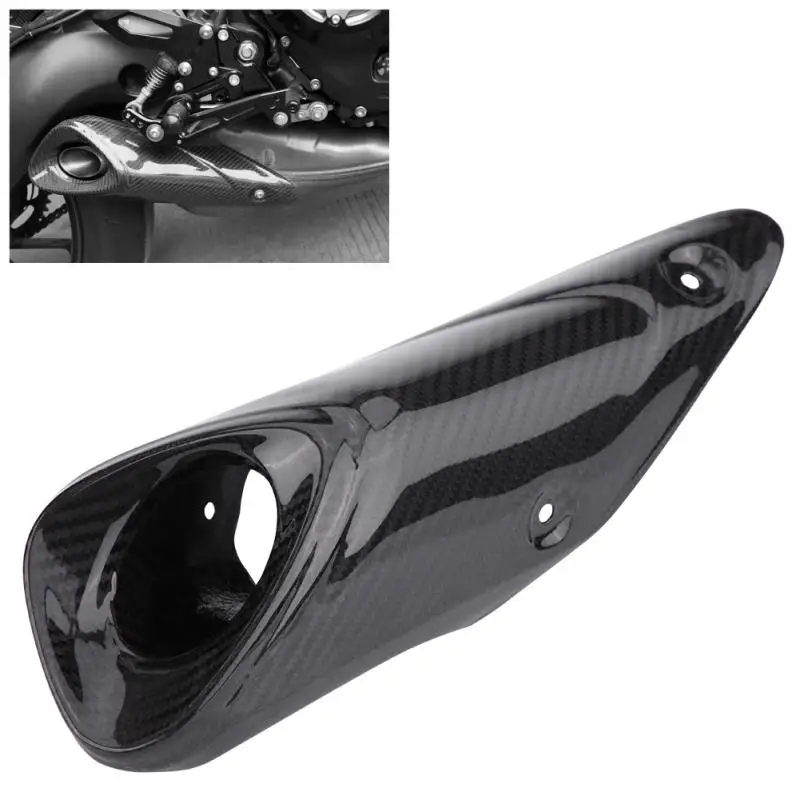 

Carbon Fiber Motorcycle Heat Shield Escape Muffler Pipe Cover for Yamaha MT-09 FZ-09 2014 2015 2016 Motorcycle Accessories