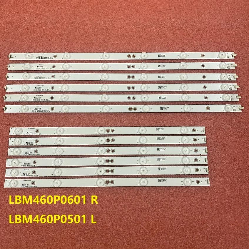 Партиями по 5 комплектов = 60 шт. светодиодный подсветка для SHARP LC 46LD266K 46PFL3218K LBM460P0601