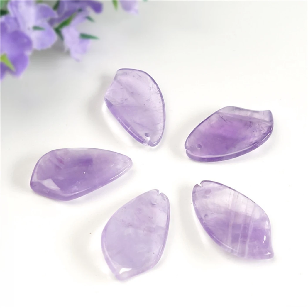 2 шт. бусины из натурального аметиста 13 х16 мм | Украшения и аксессуары