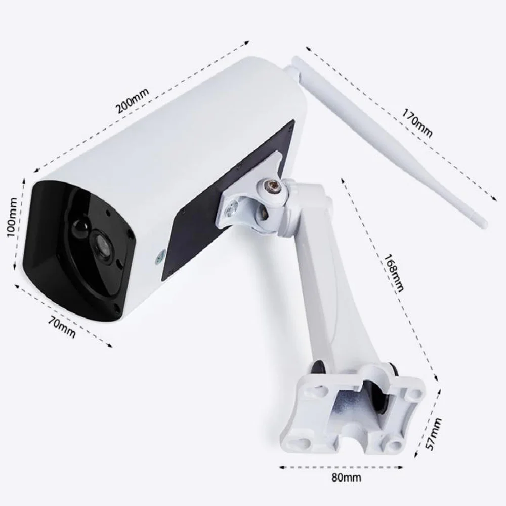

SHIWOJIA 4X Zoom Outdoor Bullet IP Camera Solar Wifi Security Two Way Audio Wireless Video CCTV PIR Surveillance Battery Camera