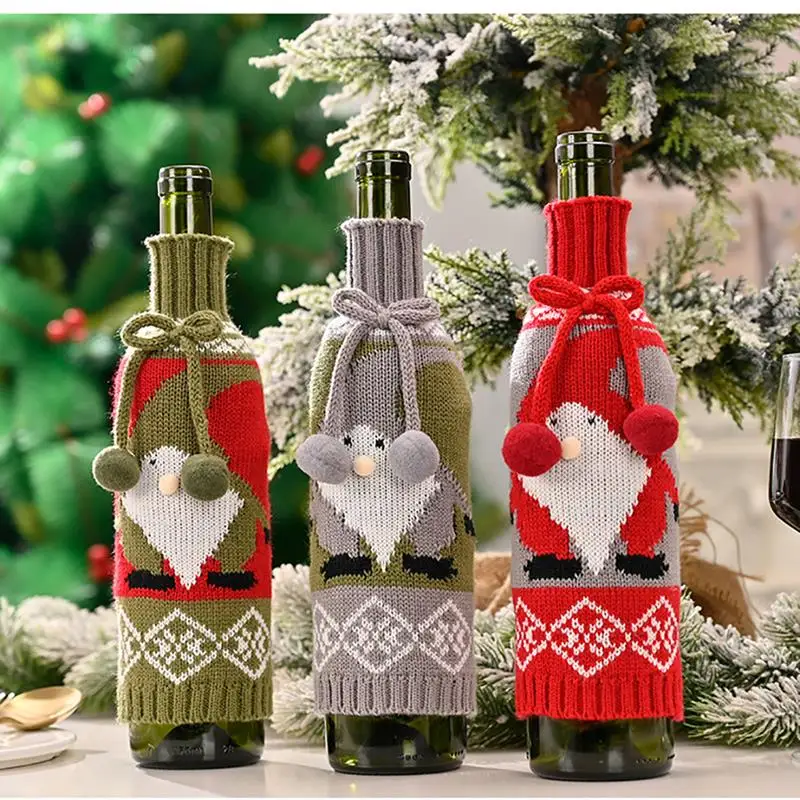

Рождественский свитер чехол для винной бутылки рождественские украшения подарок новый год 2022
