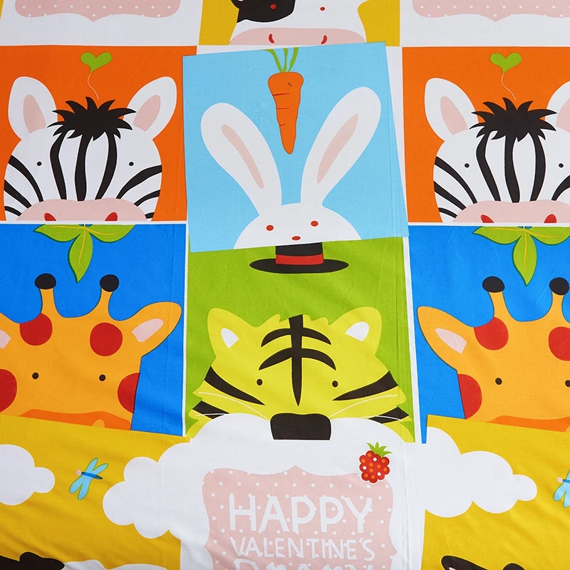 Мультфильм квадратный животные Домашние тапочки с изображением головы плоский